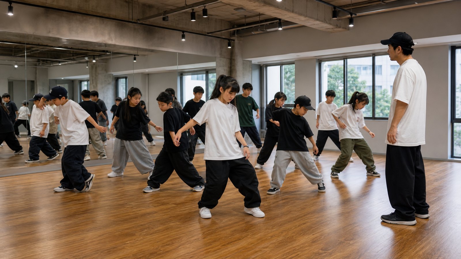 同じ振付でもそれぞれ違う見せ方で踊る子どもたち
